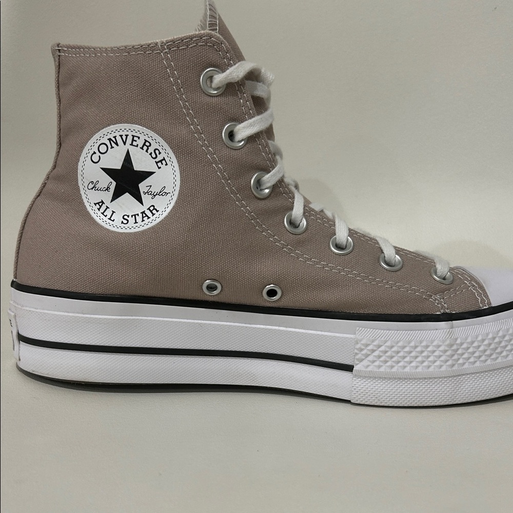 Converse Chuck Taylor All Star High Top Sneakers in Taupe - Picture 5 of 11